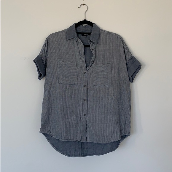 Madewell Tops - Striped Chambray Button Up Top Madewell Tops - Striped Chambray Button Up Top